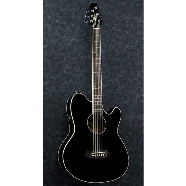 Ibanez TCY10E BLK Talman Double Cutaway body Electro Acoustic Guitar with Gig Bag