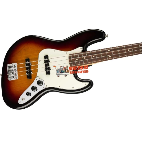Fender Player Jazz Bass Pau Ferro Fingerboard SS Bass Guitar 4 String with Gig Bag 3-Tone Sunburst 0149903500