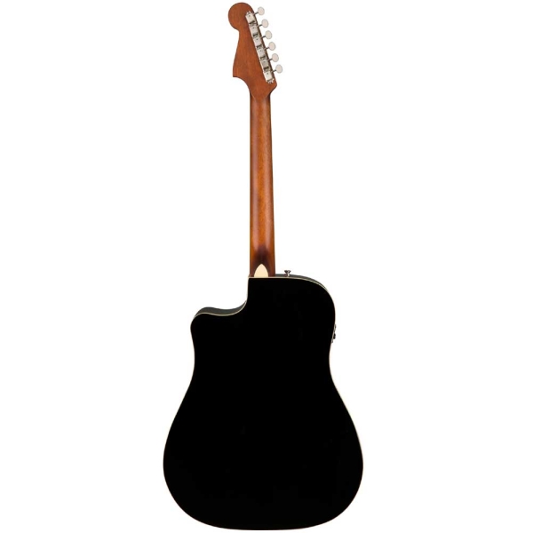 Fender Redondo Player Black Walnut Fingerboard Electro Acoustic Guitar with Gig Bag Black 0970713506