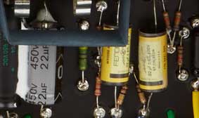 VINTAGE-STYLE YELLOW CAPACITORS
