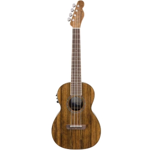 Fender Rincon Tenor Ukulele Nat Ovangkol Fingerboard 4 String Electro Guitar with Fishman Kula Preamp Natural 0971652121