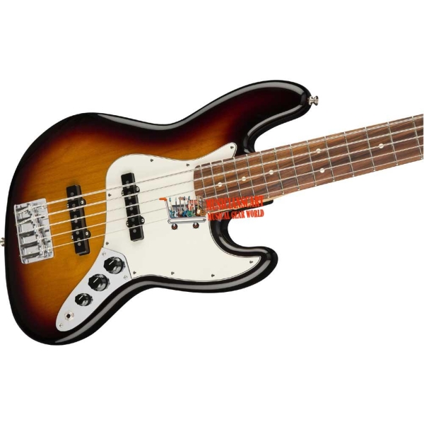 Fender Player Jazz Bass V Pau Ferro Fingerboard SS 5 String Bass Guitar with Gig Bag 3-Color Sunburst 0149953500