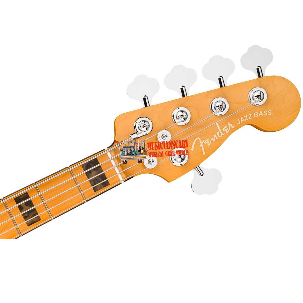 prison Temerity Regarding Fender American Ultra Jazz Bass Maple Fingerboard 5 String Bass Guitar with  Elite Molded Hardshell Case Aged Natural 0199032734 - Musicians Cart
