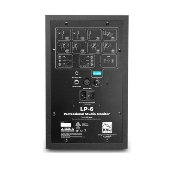 Kali Audio LP-6 V2 (Pair) 6.5-inch Powered Studio Monitor Black