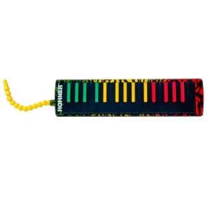 Hohner Air Board Rasta 37 Melodica 37 keys C944513 Multicolor with Carry Bag