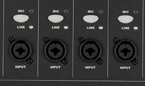 Combination XLR-¼” Inputs