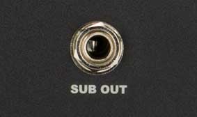 ¼" sub output