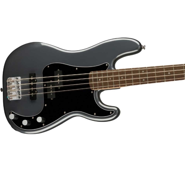 Fender Squier Affinity Series Precision Bass PJ Indian Laurel Fingerboard 4 strings Bass Guitar with Gig Bag Charcoal Frost Metallic 0378551569