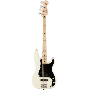 Fender Squier Affinity Series Precision Bass PJ Maple Fingerboard 4 strings Bass Guitar with Gig Bag Olympic White 0378553505