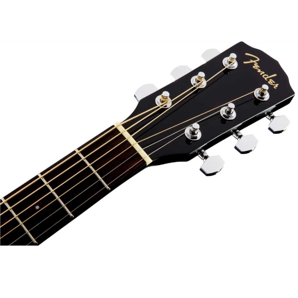 Fender CD-60SCE BLK Dreadnought Cutaway Solid Spruce Walnut Fingerboard Fishman Pickup Electro Acoustic Guitar with Gig Bag Black 0970113006