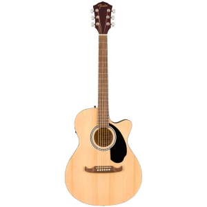 Fender FA-135ce NAT Concert Series Electro Acoustic Guitar Walnut Fingerboard with Gig Bag Natural 0971253521