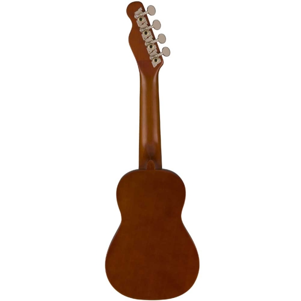 Fender Venice Soprano Ukulele Nat Walnut Fingerboard 4 string Guitar with Bag Natural 0971610722
