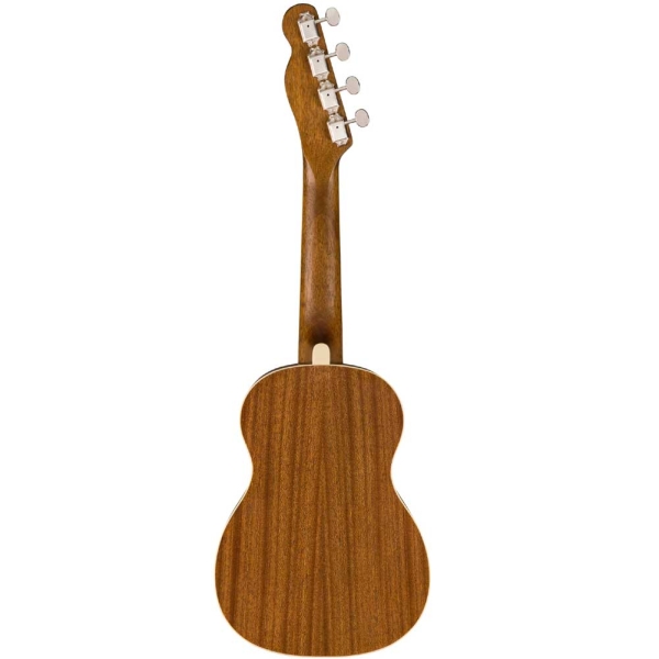 Fender Zuma Concert Ukulele Nat Walnut Fingerboard 4 string Guitar with Bag Natural 0971630022