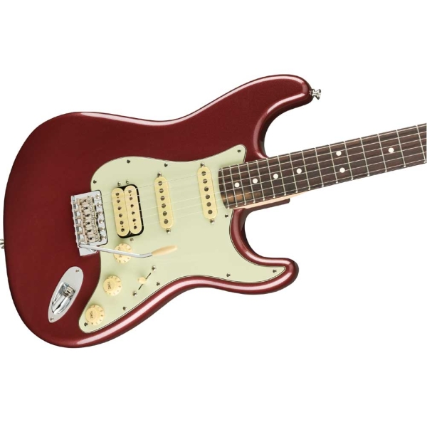 Fender American Performer Stratocaster Rosewood Fingerboard HSS Electric Guitar with Deluxe Gig Bag Satin Aubergine 0114920345