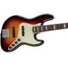 Fender American Ultra Jazz Bass Rosewood Fingerboard 4 String Bass Guitar with Elite Molded Case Ultraburst 0199020712