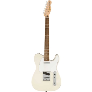 Fender Squier Affinity Telecaster Indian Laurel Fingerboard SS Electric Guitar with Gig Bag Olympic White 0378200505
