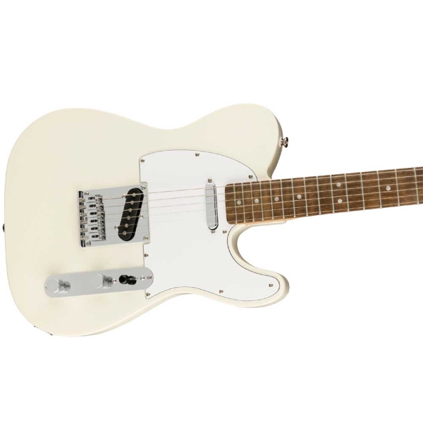 Fender Squier Affinity Telecaster Indian Laurel Fingerboard SS Electric Guitar with Gig Bag Olympic White 0378200505