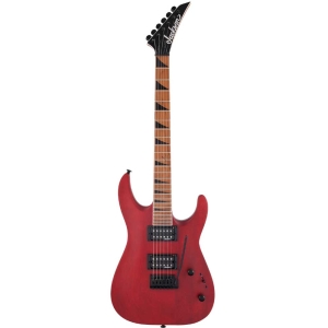 Fender Jackson JS24 Dinky Arch Top Caramelized Maple Fingerboard HH Electric Guitar 6 Strings with Gig Bag Red Stain 2910339590