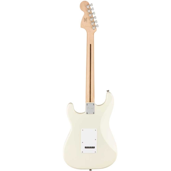 Fender Squier Affinity Stratocaster Indian Maple Fingerboard SSS Electric Guitar with Gig Bag Olympic White 0378002505