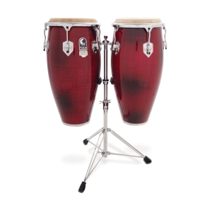 Toca 3100CF Elite Pro Wood Congas Set Of 11" & 11 3/4" With Stand