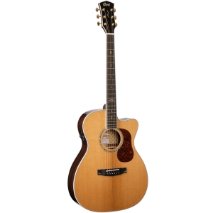 Cort Gold OC8 Nat Orchestra Model Body Semi Acoustic Guitar with Deluxe Soft-Side Case