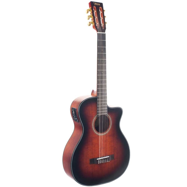 Valencia VA434CE CSB Auditorium Cutaway 4/4 Size 430 Series Electro Classical Guitar with Truss Rod with Gig Bag
