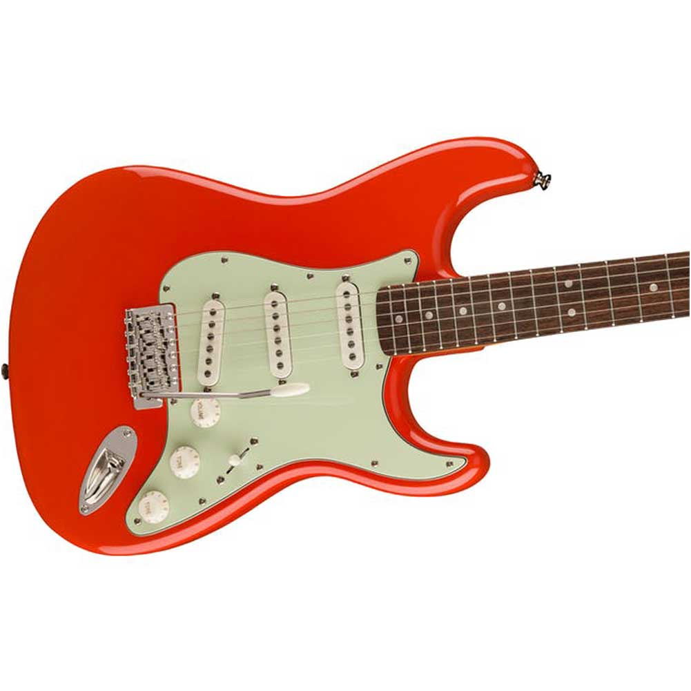 Fender Squier Vibe 60s Indian Laurel Fingerboard SSS Electric with Gig Bag Fiesta Red 0374011540 - Musicians Cart