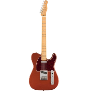 Fender Player Plus Telecaster Maple Fingerboard SS Electric Guitar with Deluxe Gig Bag Aged Candy Apple Red 0147332370