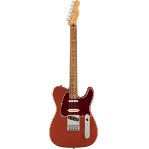 Fender Player Plus Nashville Telecaster Pau Ferro Fingerboard SS Electric Guitar with Deluxe Gig Bag Aged Candy Apple Red 0147343370