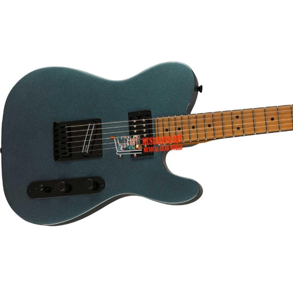 Fender Squier Contemporary Telecaster® RH Roasted Maple Fingerboard with Gig Bag Gunmetal Metallic 0371225568