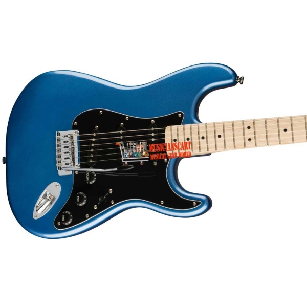 Fender Squier Affinity Stratocaster Maple Fingerboard SSS Electric Guitar with Gig Bag Lake Placid Blue 0378003502