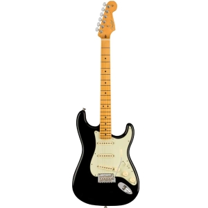 Fender American Professional II Stratocaster Maple Fingerboard SSS Electric Guitar with Deluxe Molded Case Black 0113902706