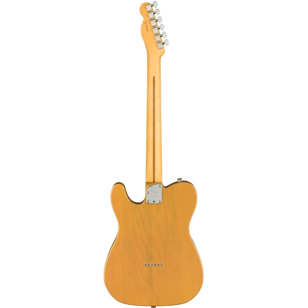 Fender American Professional II Telecaster Maple Fingerboard SS Butterscotch Blonde Electric Guitar 0113942750 with Deluxe Molded Case.