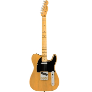 Fender American Professional II Telecaster Maple Fingerboard SS Electric Guitar with Deluxe Molded Case Butterscotch Blonde 0113942750