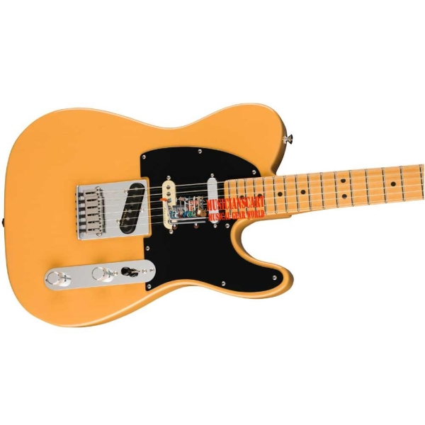 Fender Player Plus Nashville Telecaster Maple Fingerboard SS Electric Guitar with Deluxe Gig Bag Butterscotch Blonde 0147342350