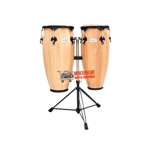 Toca 2300 NAT Synergy Series Wood Conga Set 10’’ Quinto & 11’’ Conga with Stand