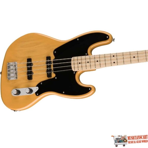 Fender Squier Paranormal Jazz Bass '54 Maple Fingerboard SS 4 strings Bass Guitar with Gig Bag Butterscotch Blonde 0377100550