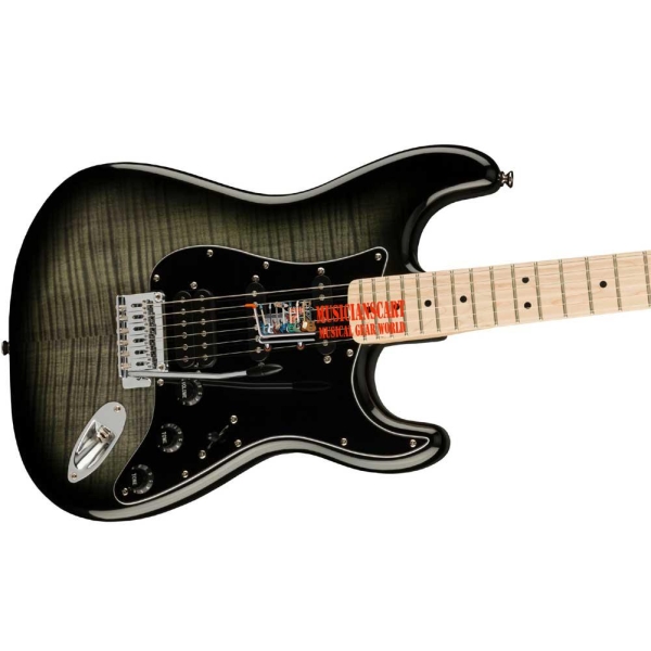 Fender Squier Affinity Series Stratocaster FMT HSS Maple Fingerboard Electric Guitar with Gig bag Black Burst 0378153539
