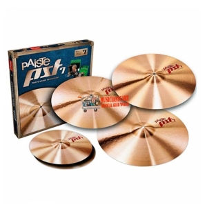 Paiste PST 7 Series Medium Set 14" + 18" + 20" Cymbals Set + 16" Crash Free