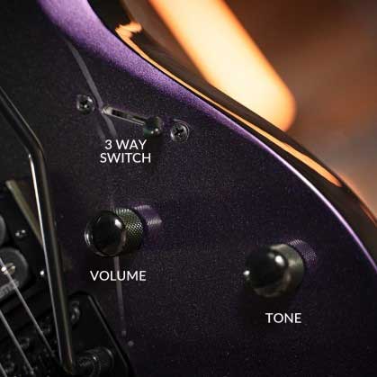 1 Volume & 1 Tone, 3 Way Selector