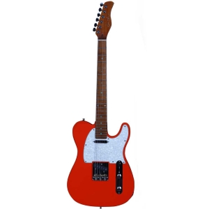 Sire Larry Carlton T7 FR T-Style Roasted Hard Maple Electric Guitar with Gig Bag Fiesta Red