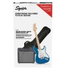Fender Squier Affinity Series Stratocaster HSS Pack Maple Fingerboard 6 strings Electric Guitar with Gig Bag and Frontman 15 Amplifier Lake Placid Blue 0372820002