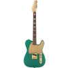 Fender Squier 40th Anniversary Telecaster SG Gold Edition Indian Laurel Fingerboard Electric Guitar with Gig Bag Sherwood Green 0379400546