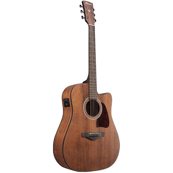 Ibanez AW54CE OPN Artwood Cutaway Dreadnought Solid Okoume top body Electro Acoustic Guitar with Gig Bag