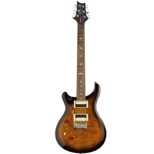 PRS SE Custom 24 CU4LBG Rosewood Fingerboard Left Handed Electric Guitar 6 String with Gig Bag Black Gold