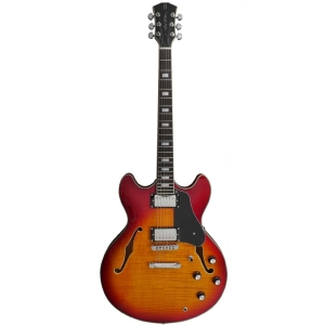 Sire Larry Carlton H7 CS Signature series Classic Double Cut Hollow Body Electric Guitar with Gig Bag