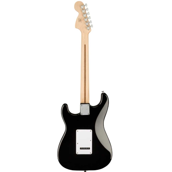 Fender Squier Affinity Stratocaster Indian Maple Fingerboard SSS Electric Guitar with Gig Bag Black 0378002506