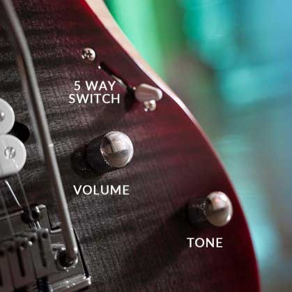 1 Volume & 1 Tone 5 Way Switch