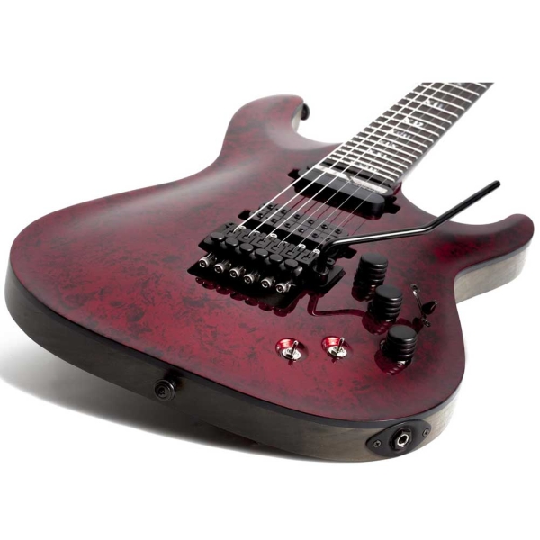 Schecter C-1 FR S Apocalypse Red Reign with Sustainic 3057 Electric Guitar 6 String