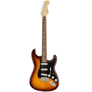 Fender Player Plus Top Stratocaster Pau Ferro Fingerboard SSS Electric Guitar with Gig bag Tobacco Burst 0144553552